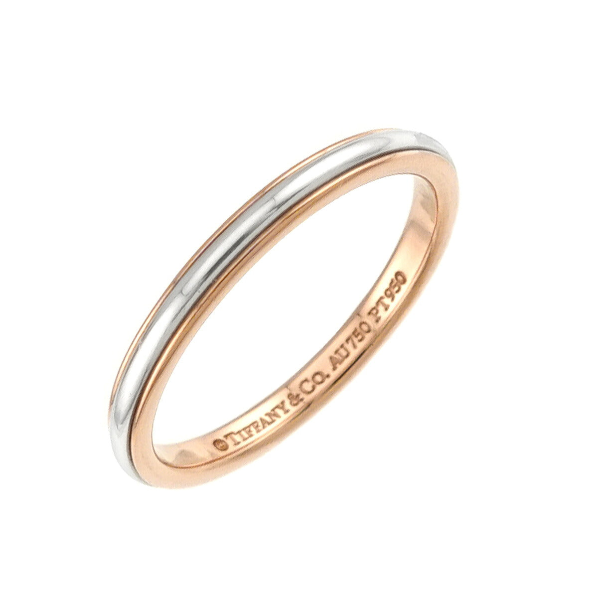 Lucida Band Ring 18K 750 PG Platinum Size4.5(US)