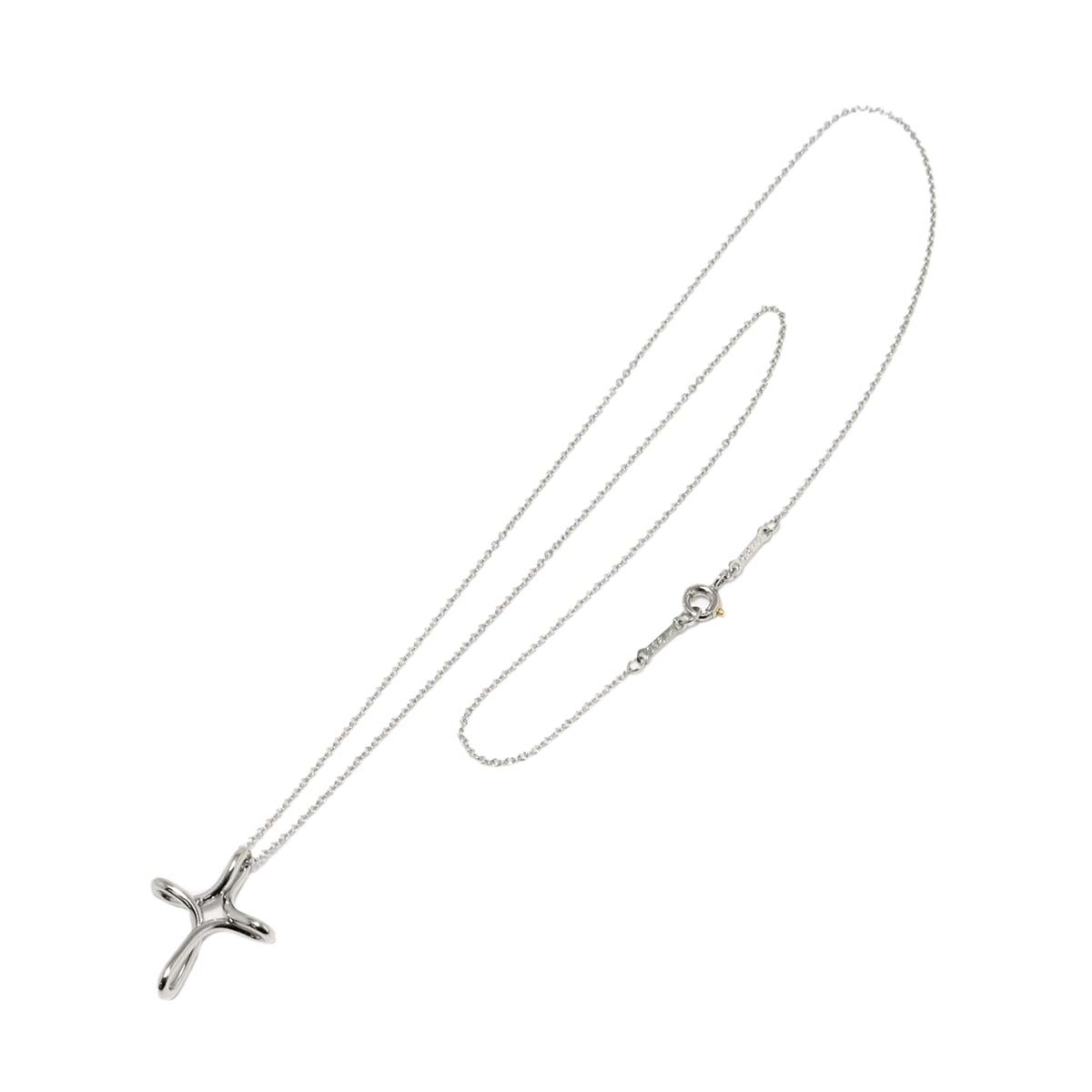 Infinity Cross Necklace Platinum