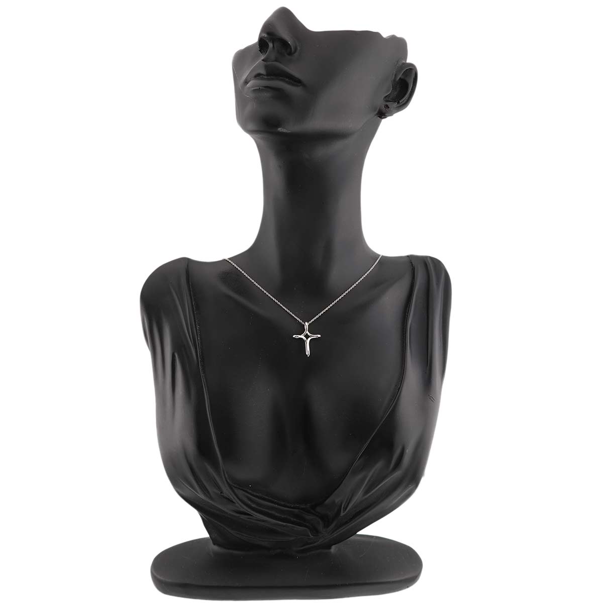 Infinity Cross Necklace Platinum