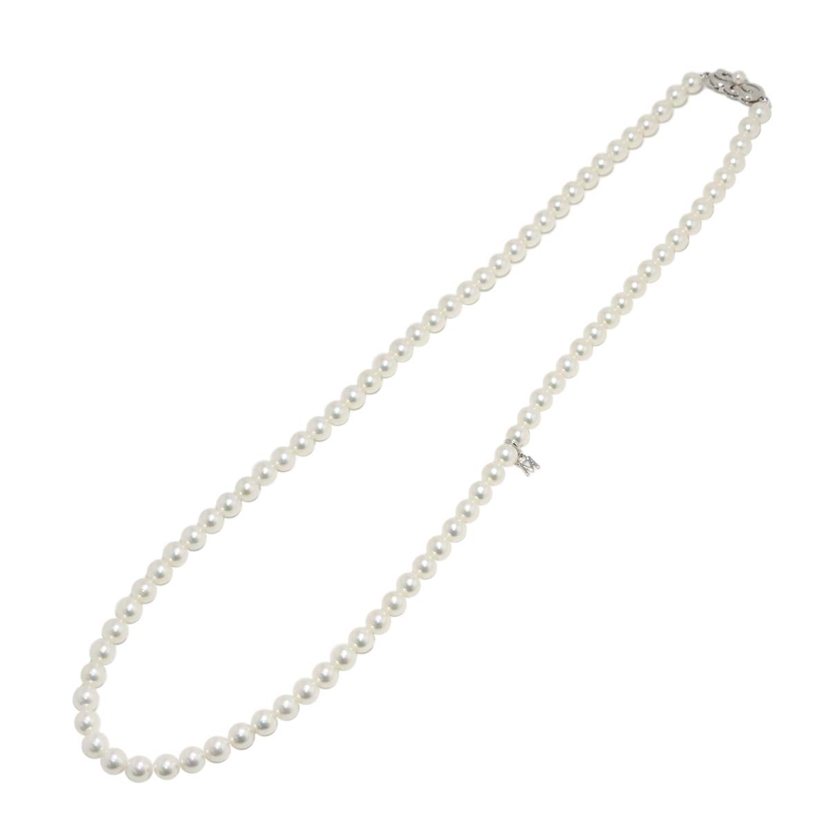 Akoya Pearl 6.5-6.0mm Necklace 14K White Gold 585