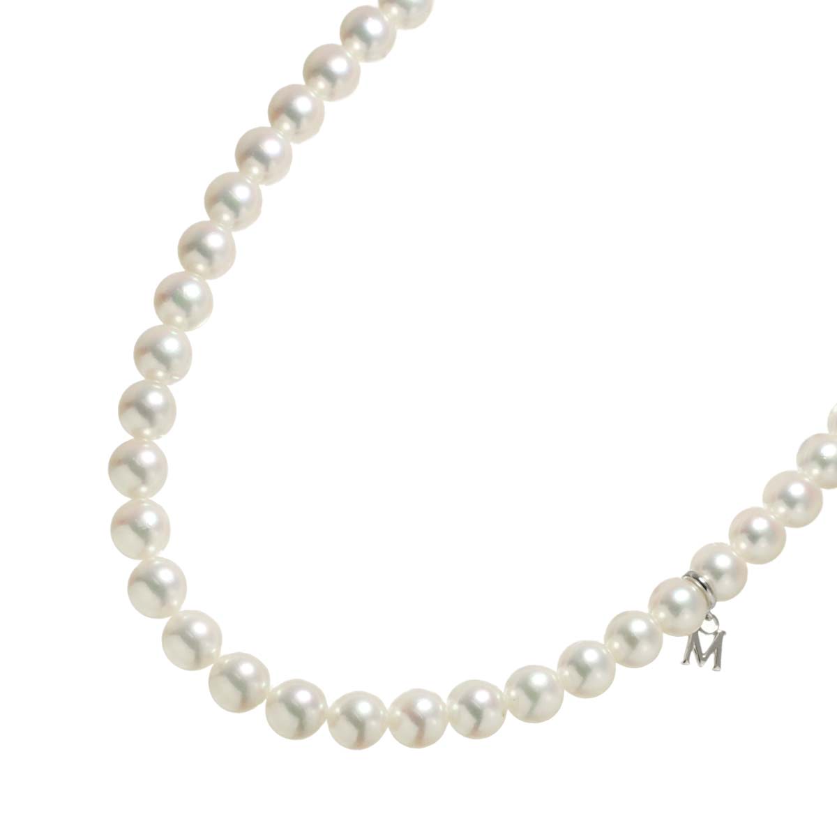 Akoya Pearl 6.5-6.0mm Necklace 14K White Gold 585