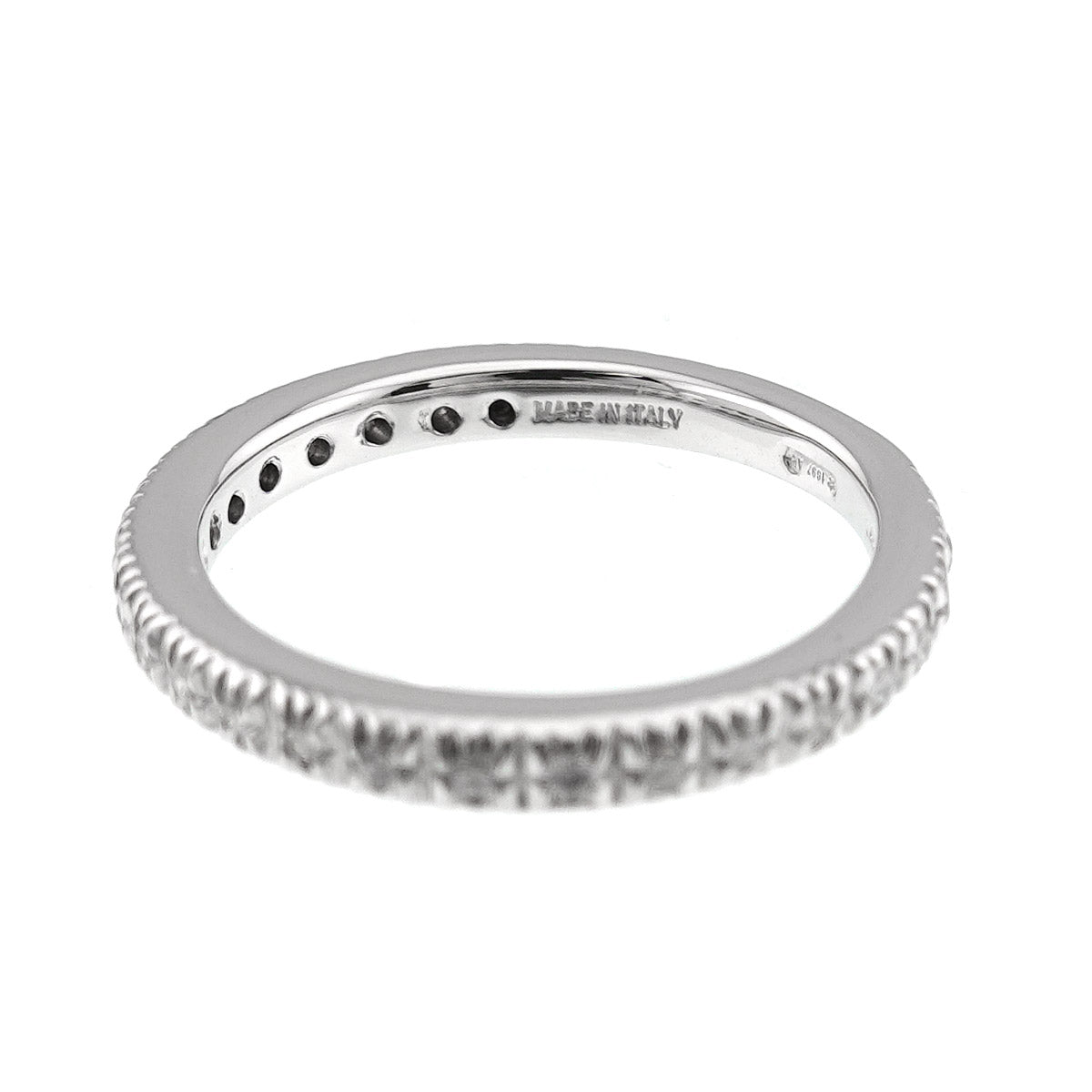 Ring Diamond 18K WG White Gold 750 5.25-5.5(US)