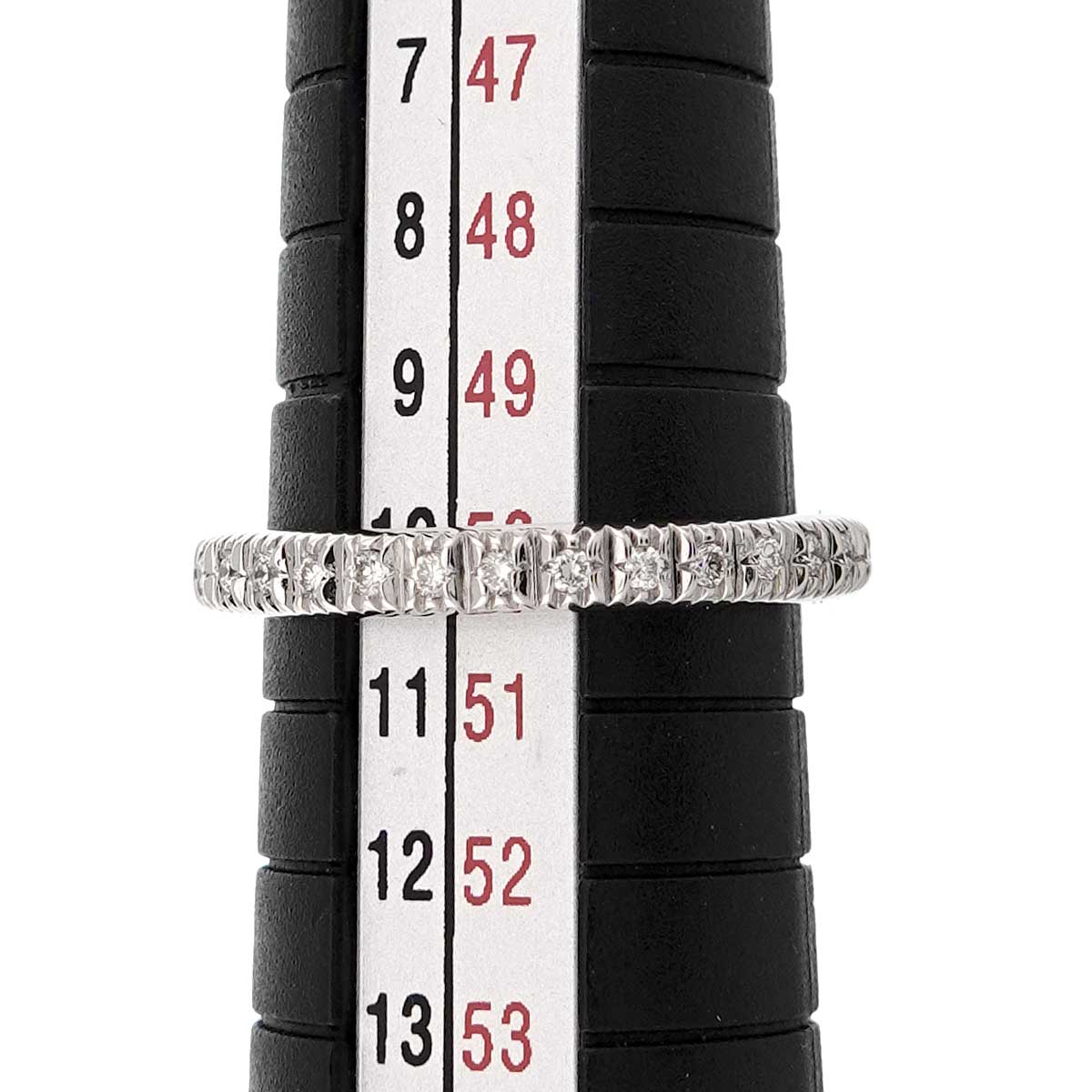 Ring Diamond 18K WG White Gold 750 5.25-5.5(US)
