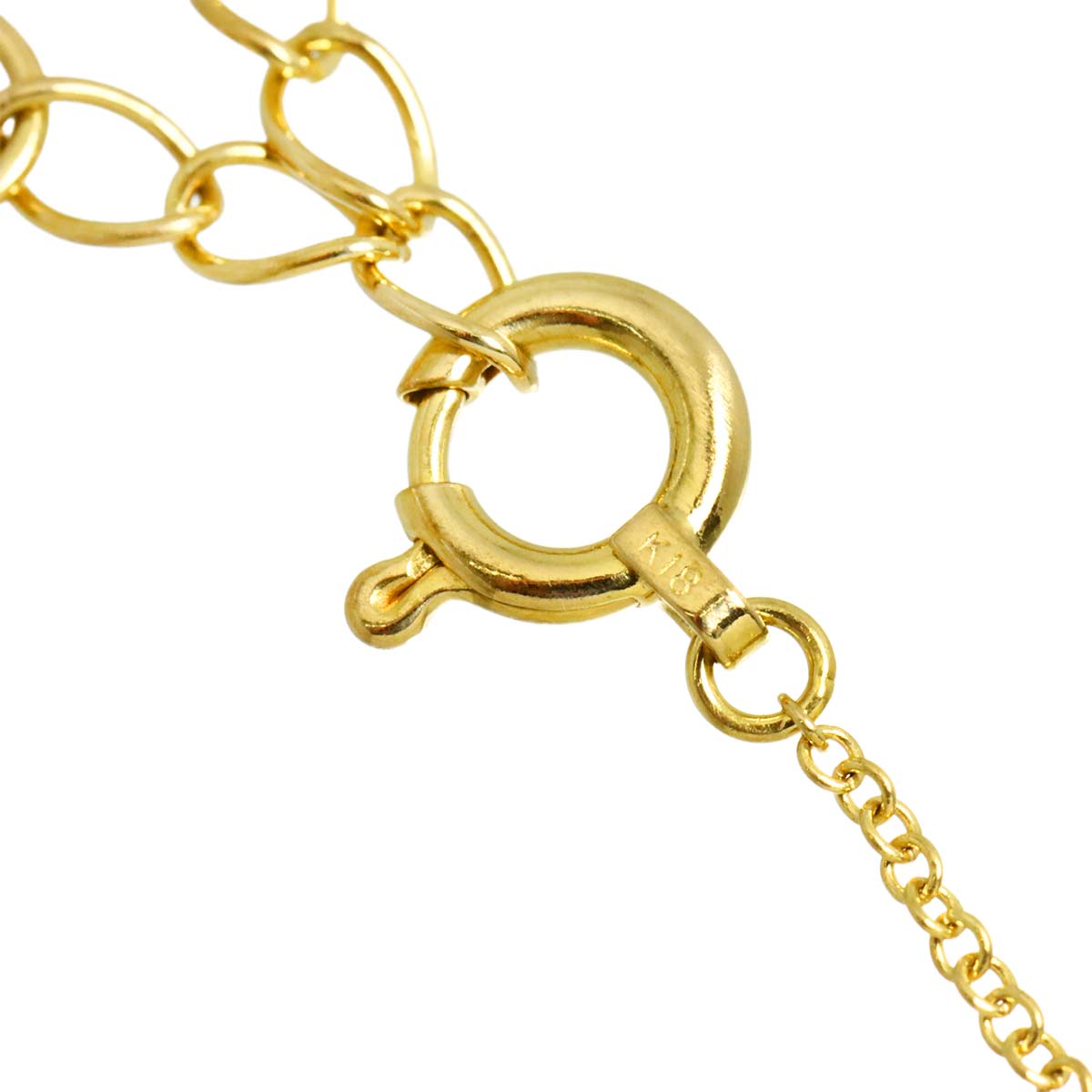 Diamond 0.08ct Necklace 18K YG 750
