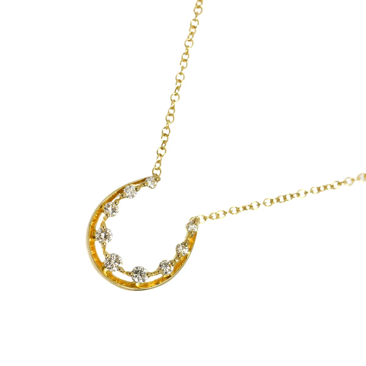 Diamond 0.08ct Necklace 18K YG 750