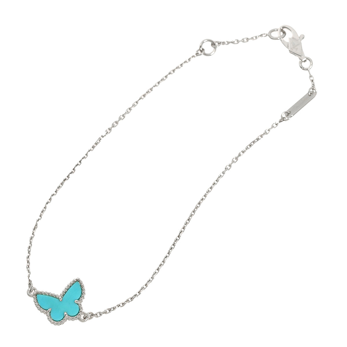 Sweet Alhambra Turquoise Bracelet 18K WG 750