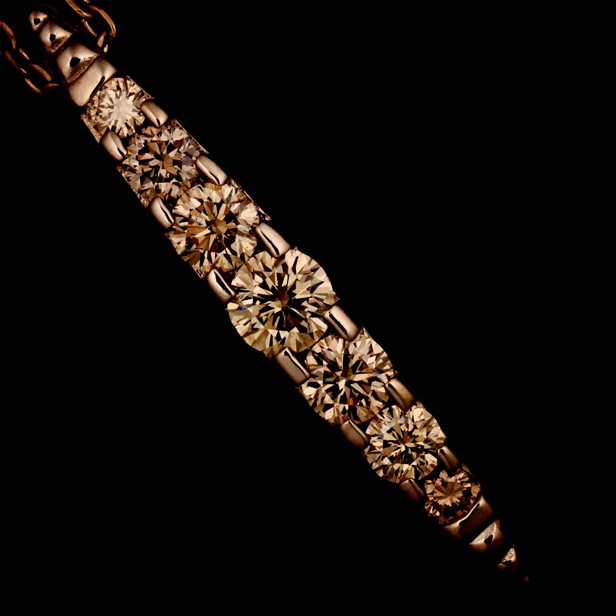 Brown Diamond 0.50ct Necklace 18K Brown Gold 750