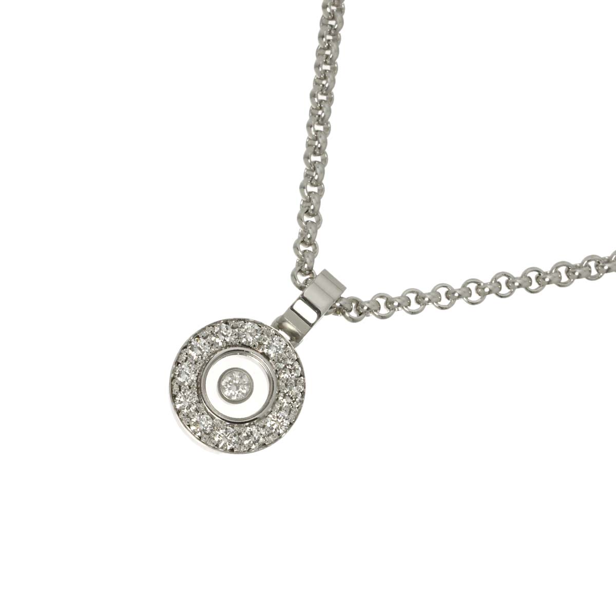Happy Diamond Necklace 18K White Gold 750