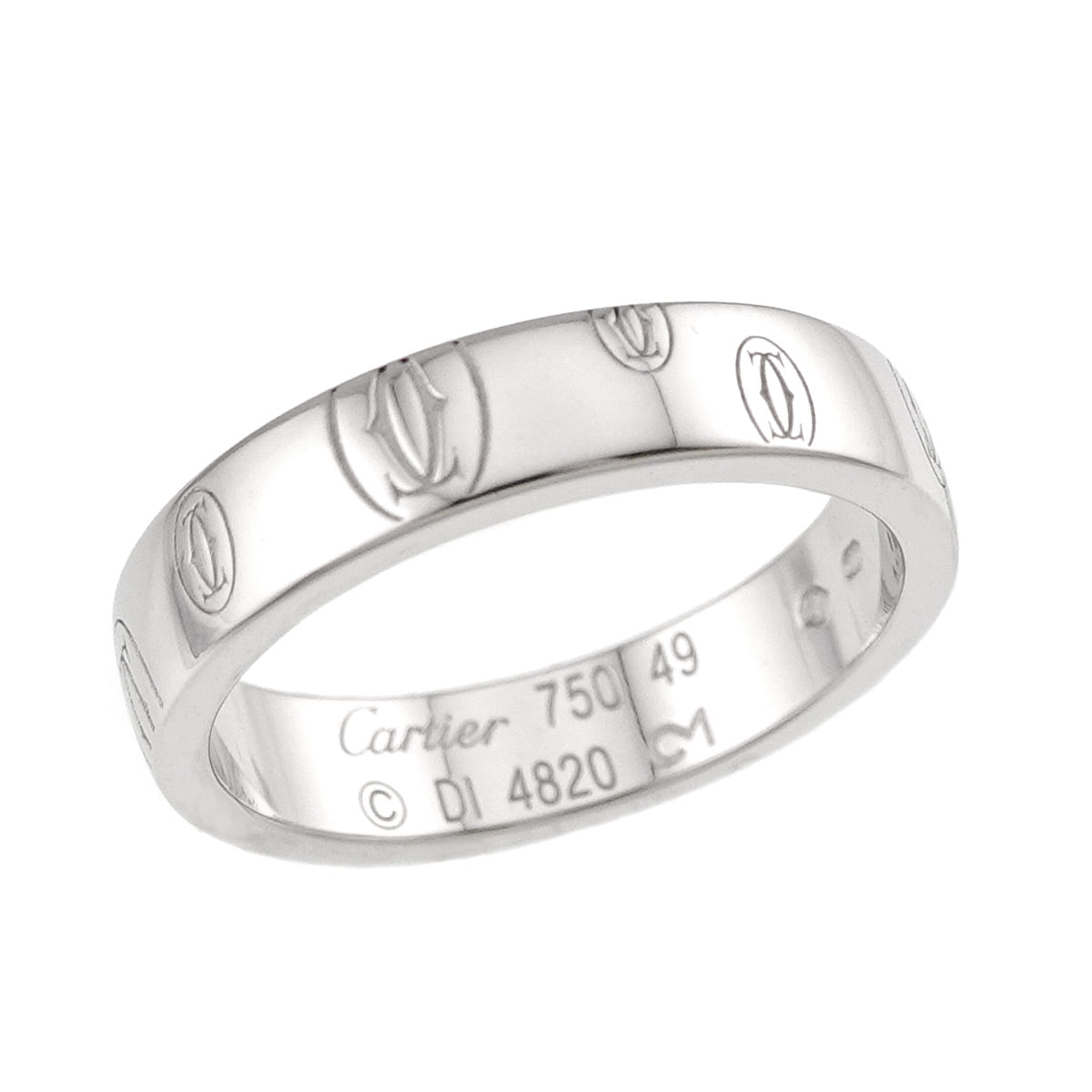 Happy Birthday SM Ring 18K White Gold 750 Size49 4.75-5(US)