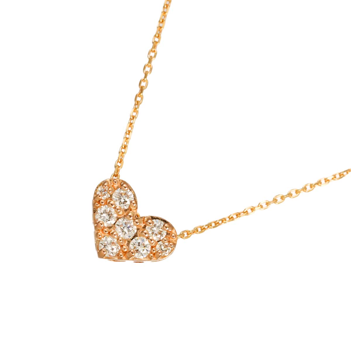 Diamond 0.20ct Necklace 18K Pink Gold 750