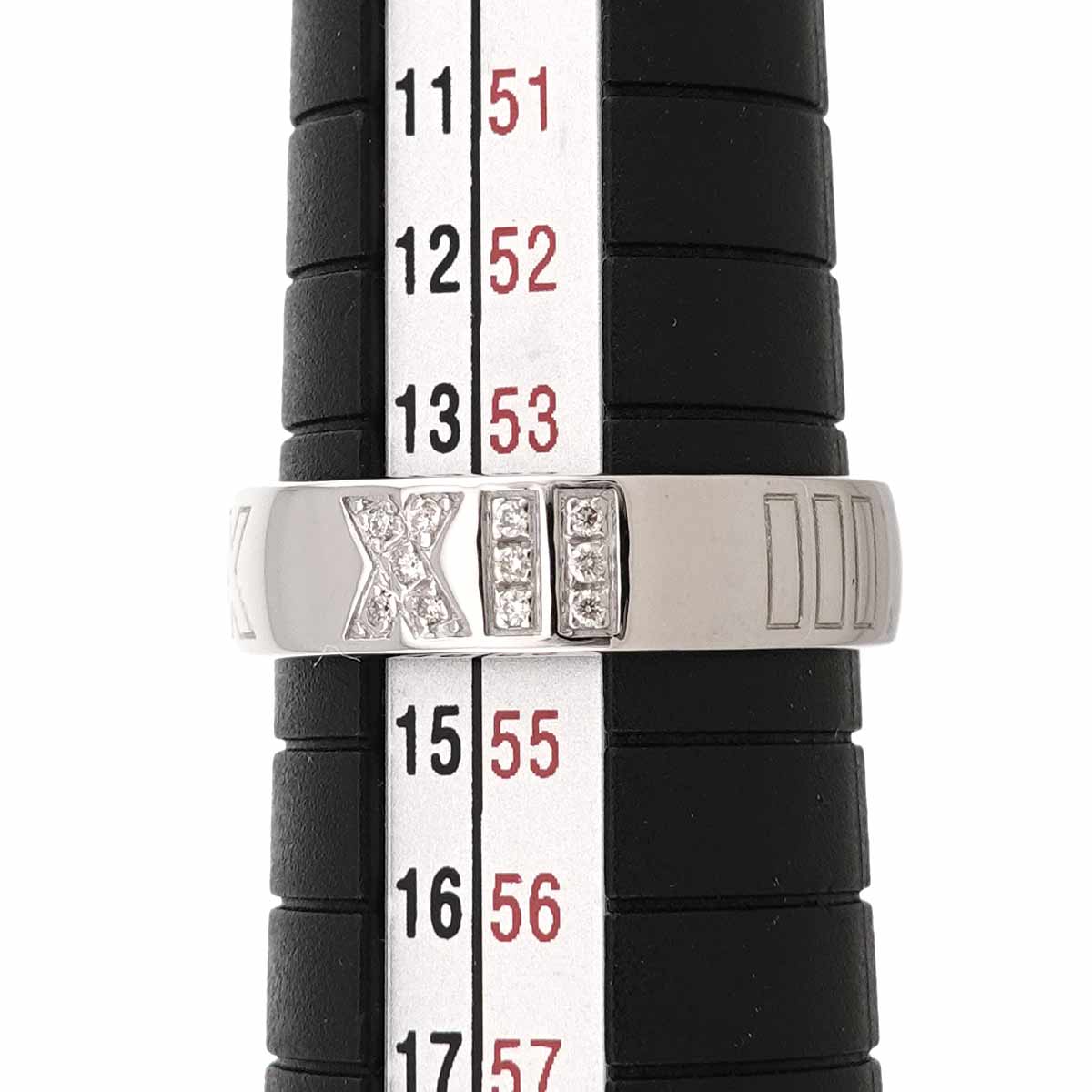 Atlas Diamond Ring 18K White Gold 750 size6.5-6.75(US)