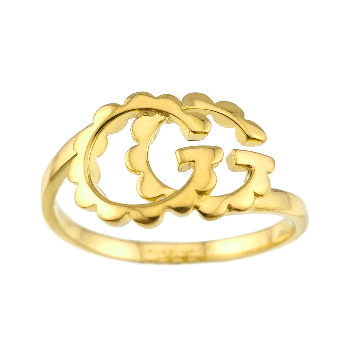 GG Running Ring 18K Yellow Gold 750 Size15 6.75-7.25(US)