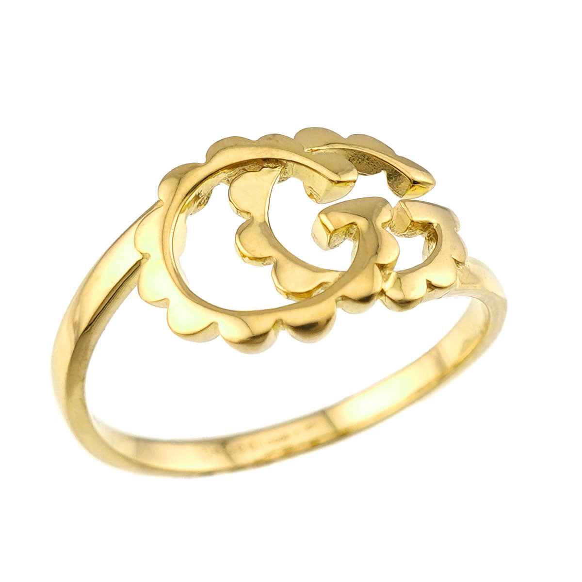 GG Running Ring 18K Yellow Gold 750 Size15 6.75-7.25(US)