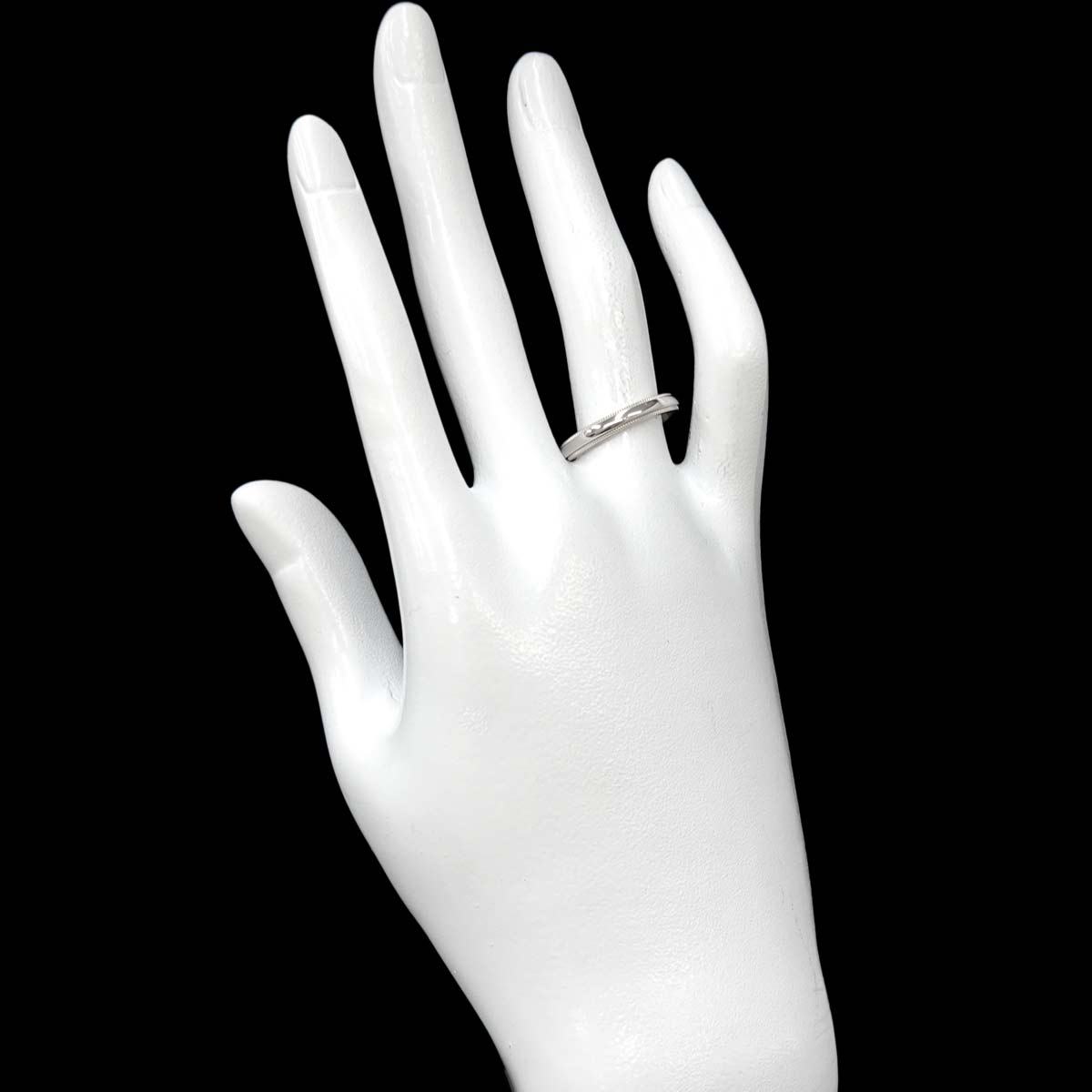 Milgrain Band Ring Pt Platinum Size6.25-6.5(US)