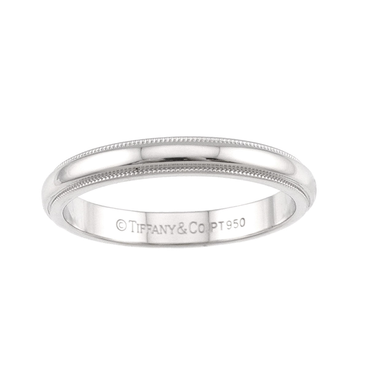 Milgrain Band Ring Pt Platinum Size7.5(US)