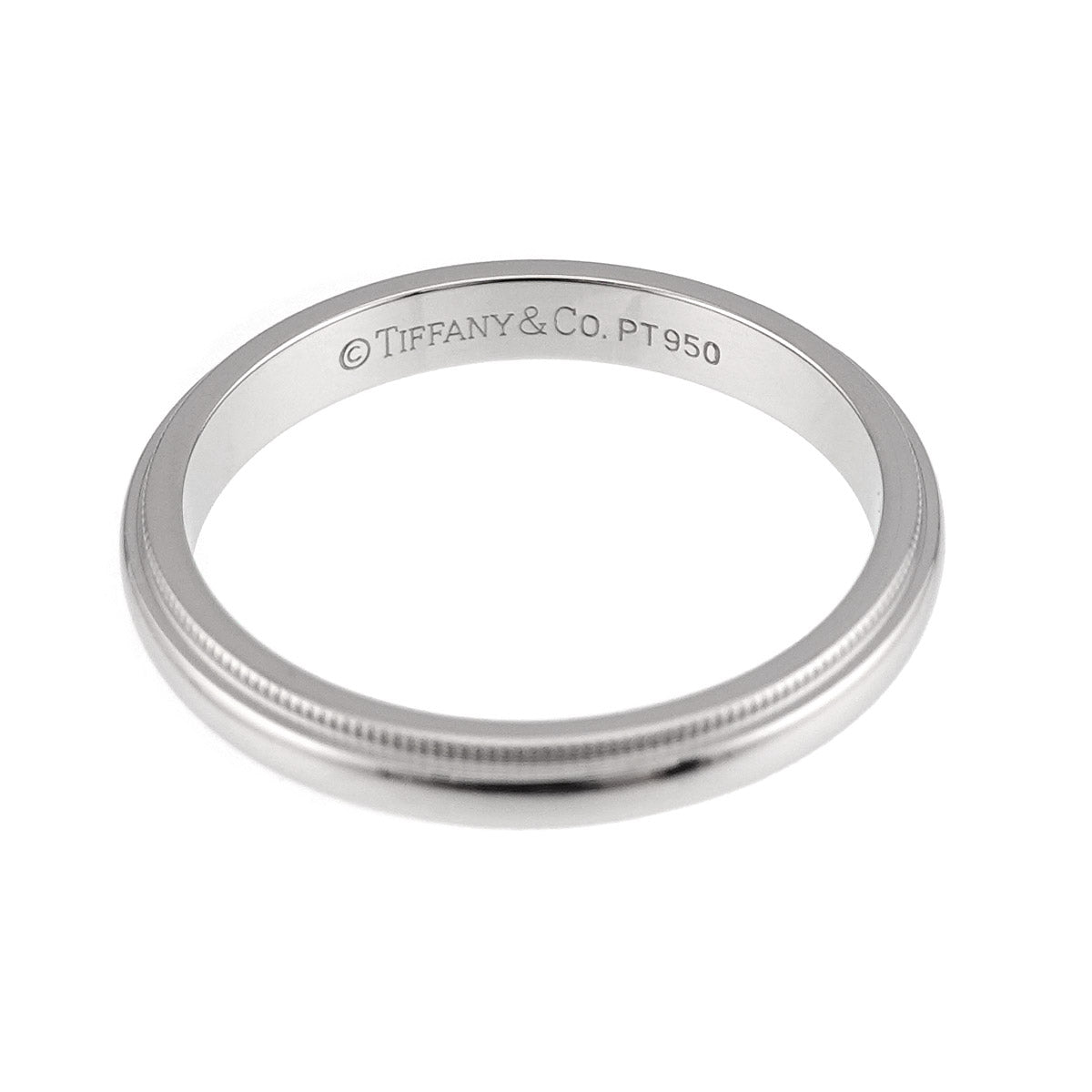 Milgrain Band Ring Pt Platinum Size7.5(US)