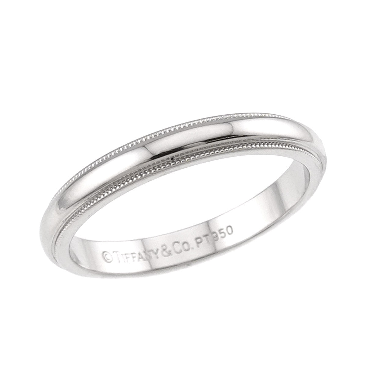 Milgrain Band Ring Pt Platinum Size7.5(US)