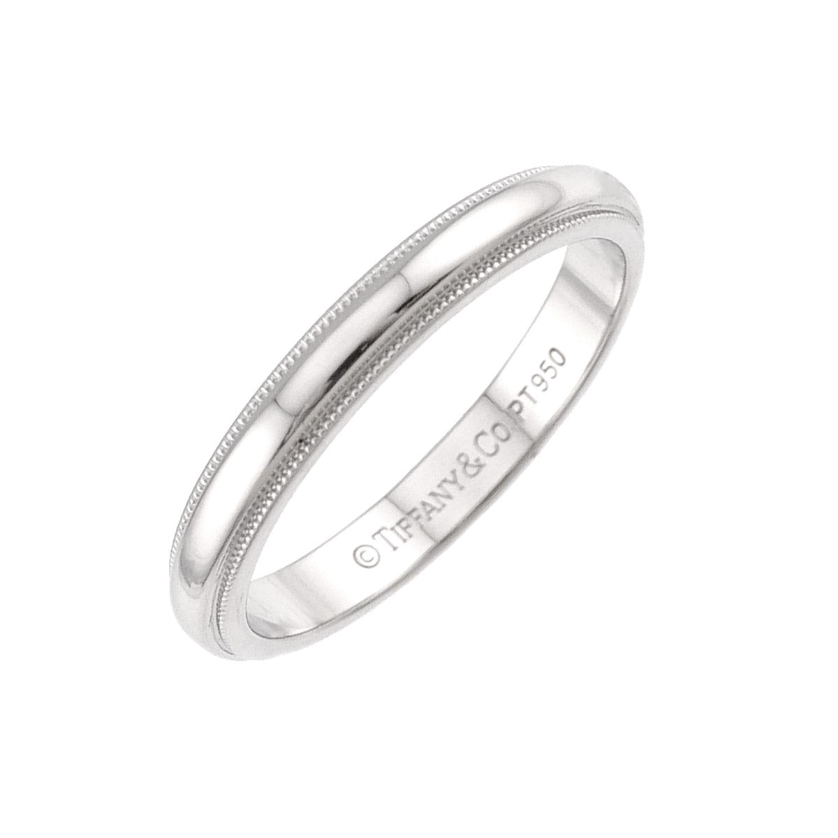 Milgrain Band Ring Pt Platinum Size7.5(US)