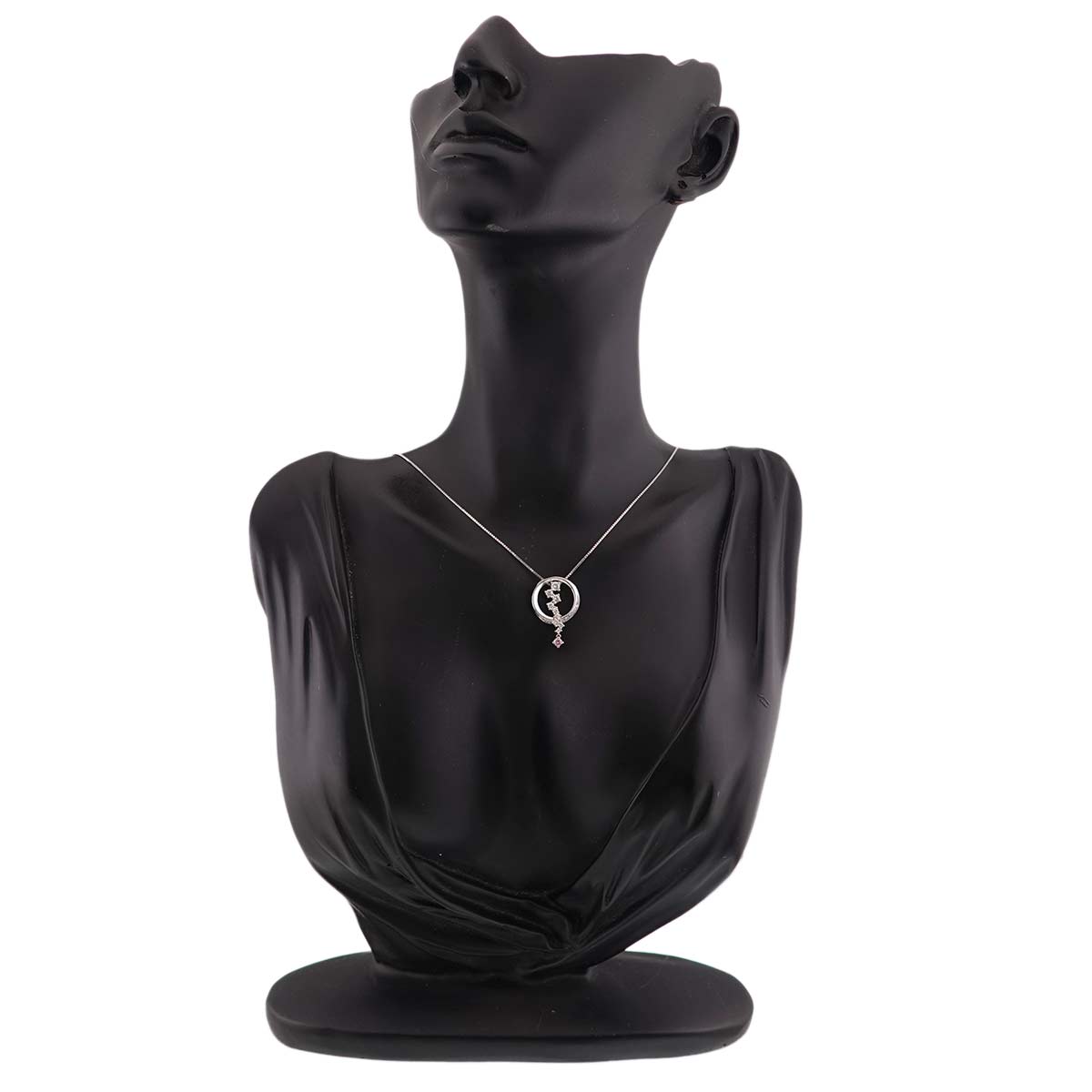 Diamond 0.38ct Necklace 18K WG 750