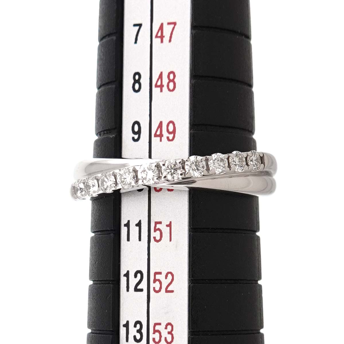 Diamond 0.23ct Ring 18K WG 750 Size5.25(US)