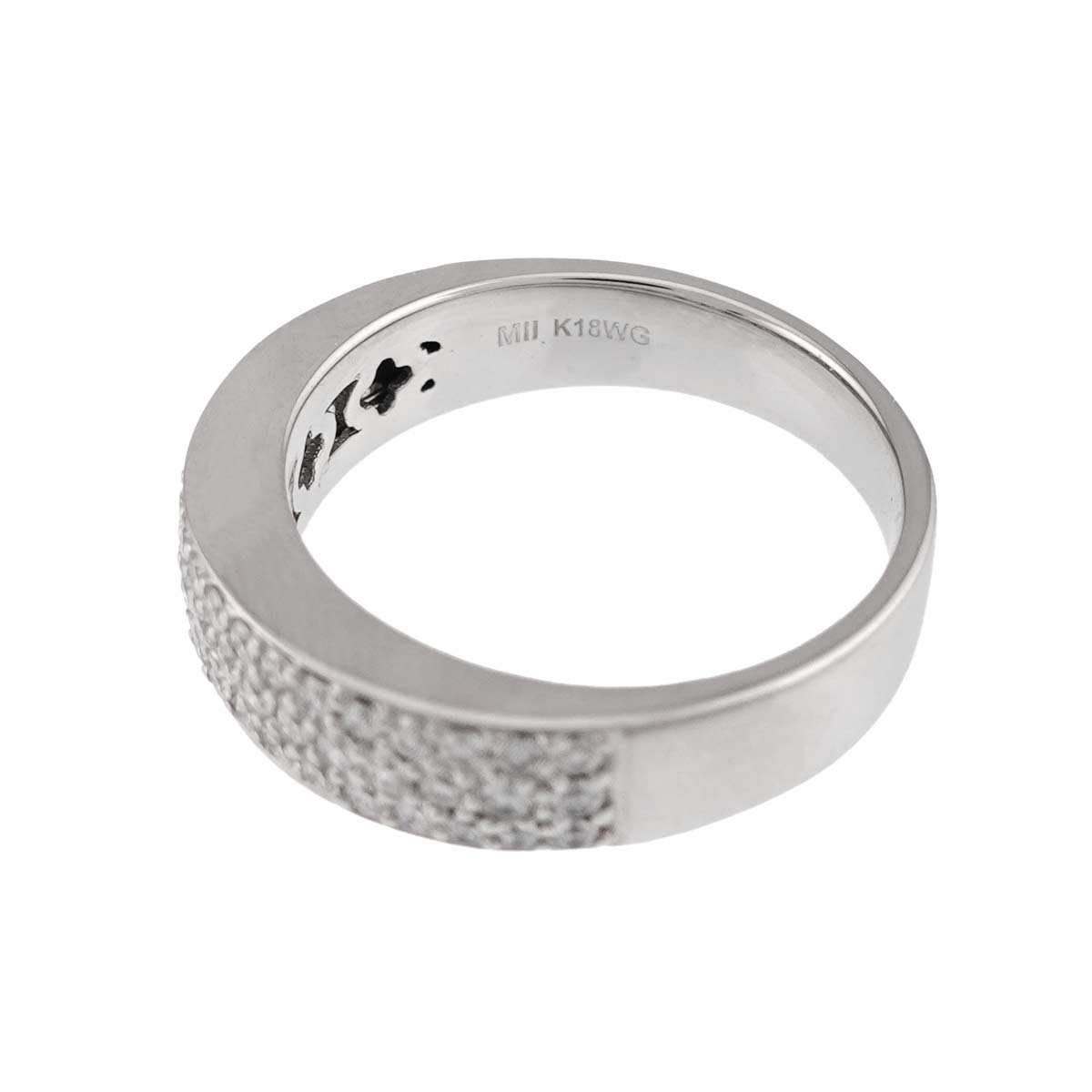 Diamond 0.61ct Ring 18K WG 750 size7.25(US)