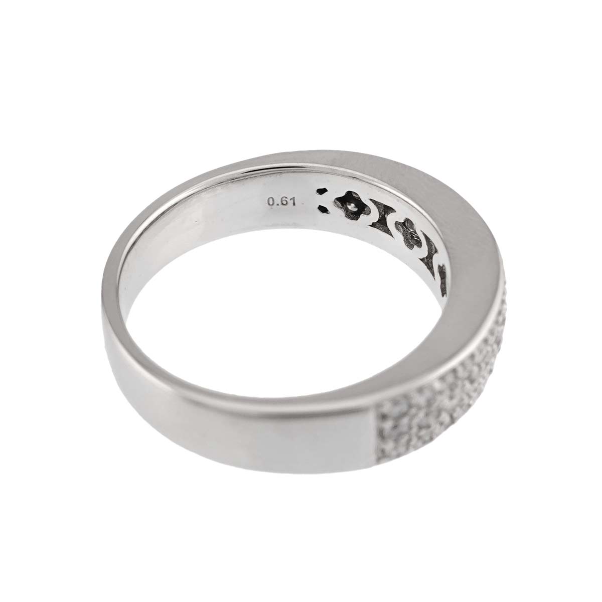 Diamond 0.61ct Ring 18K WG 750 size7.25(US)