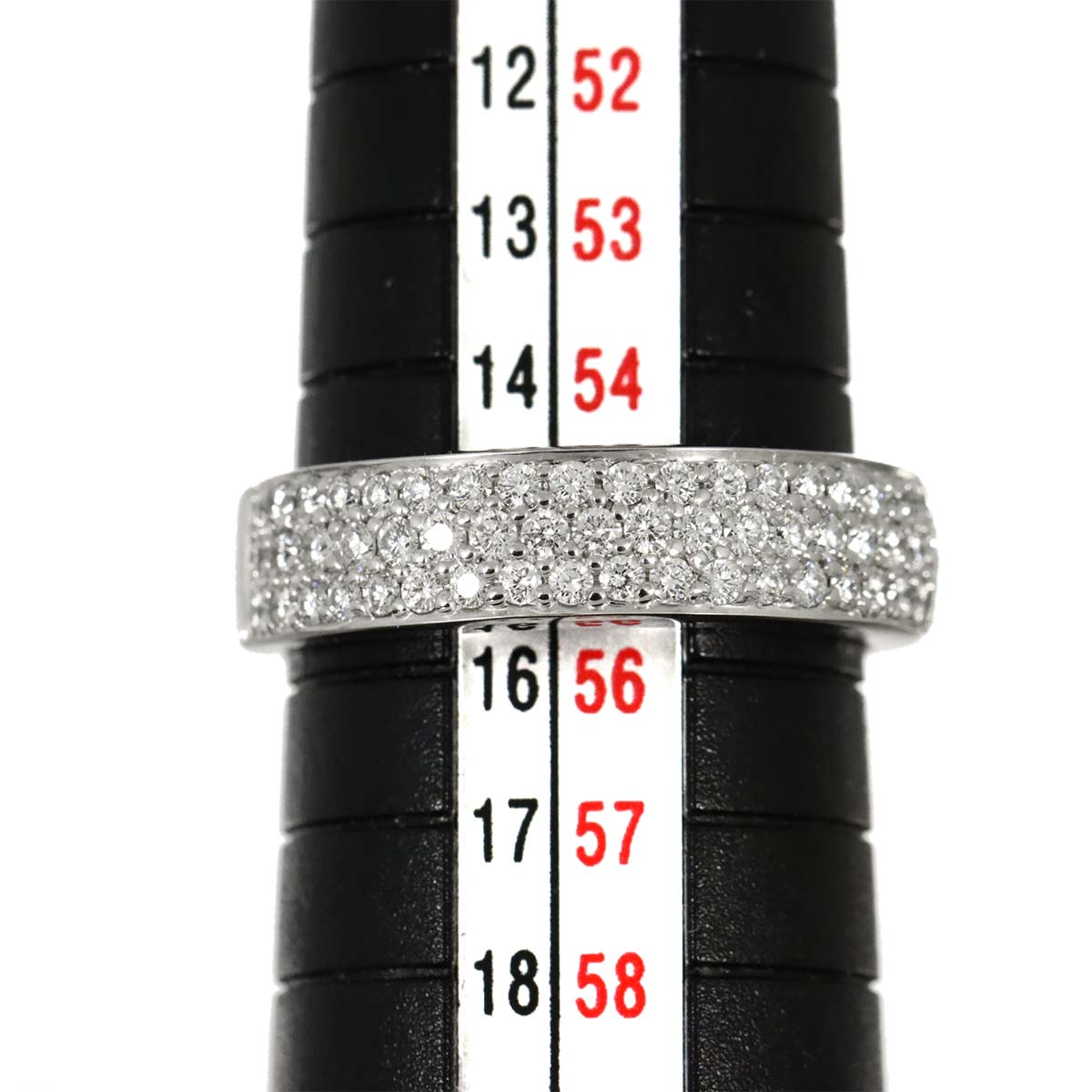 Diamond 0.61ct Ring 18K WG 750 size7.25(US)