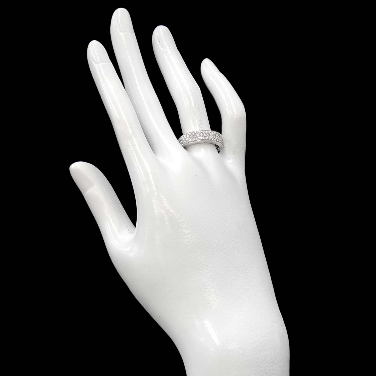 Diamond 0.61ct Ring 18K WG 750 size7.25(US)