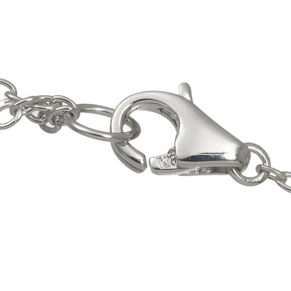 Heart Motif Diamond 0.58ct Necklace 18K White Gold 750
