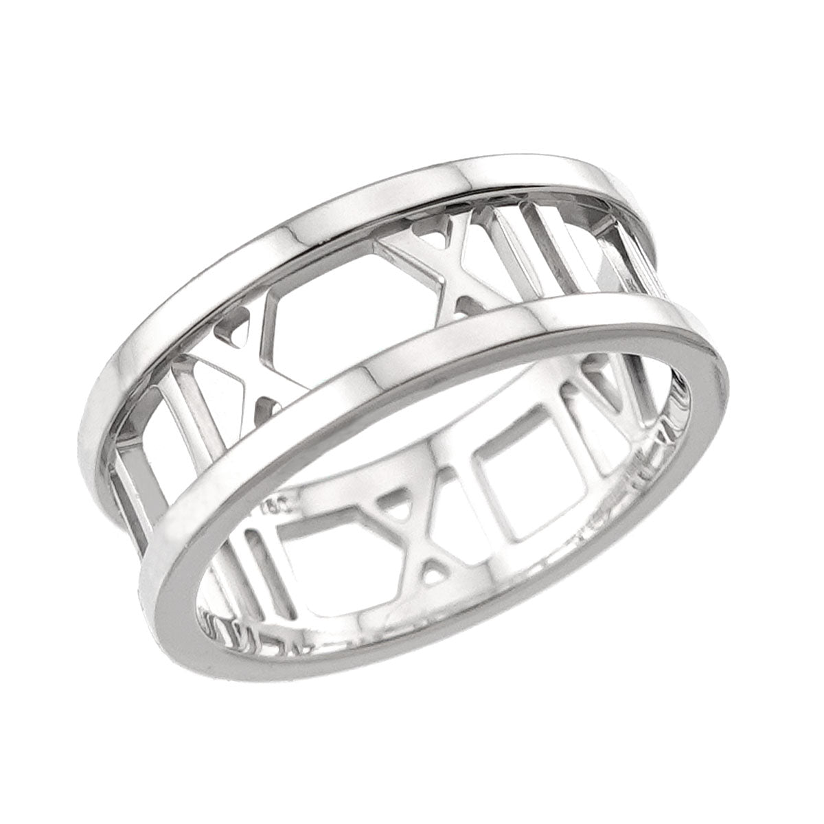 Atlas Diamond Ring 18K White Gold 750 size6.75(US)