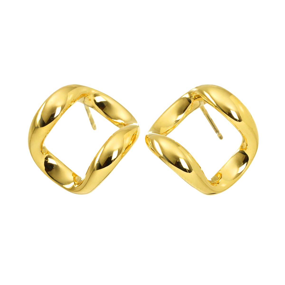 Earrings Pierced K18 YG 750