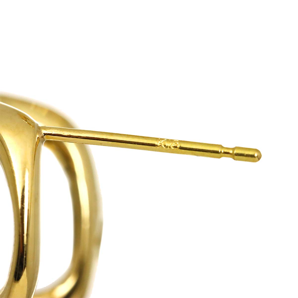 Earrings Pierced K18 YG 750
