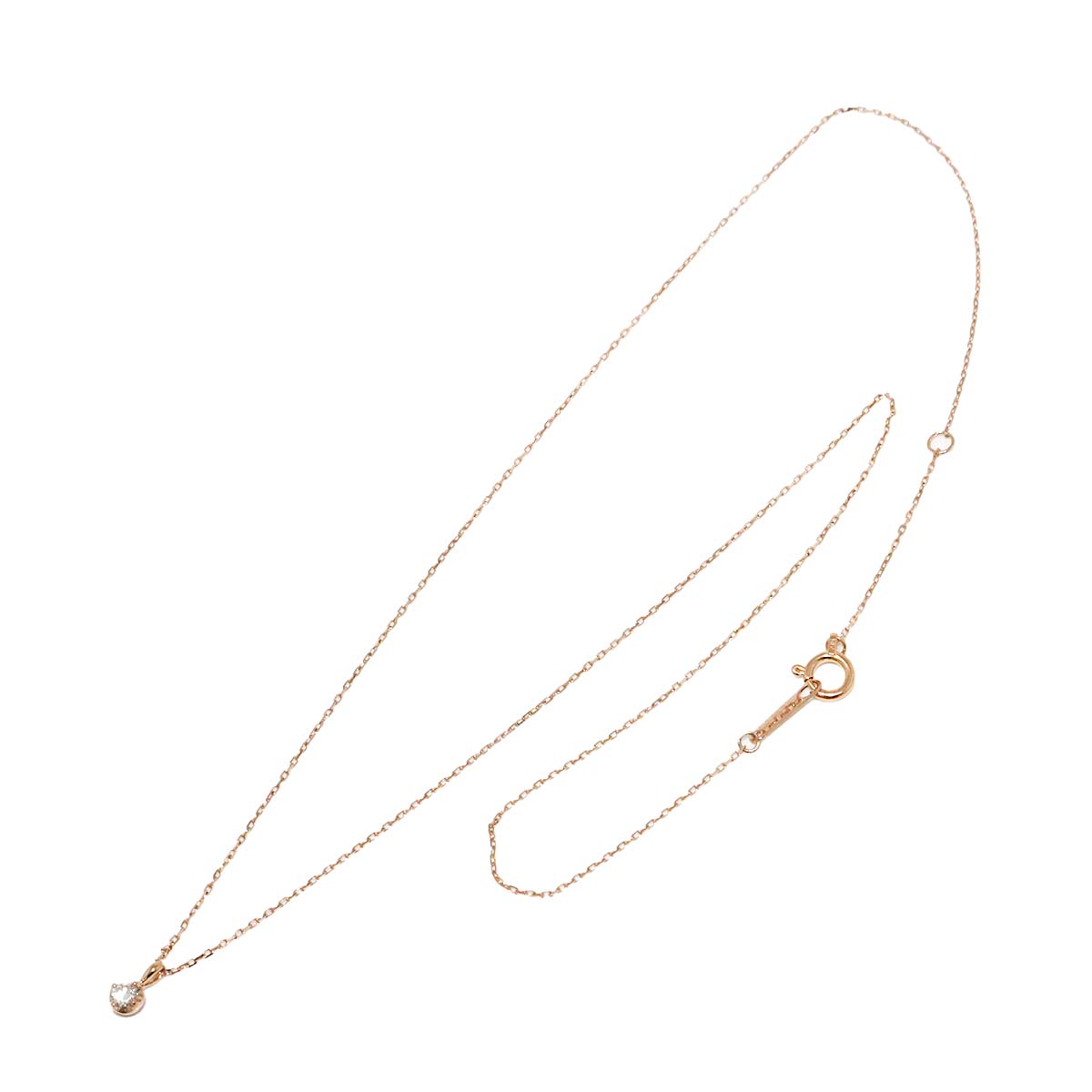 Diamond 0.05ct Necklace 18K PG 750