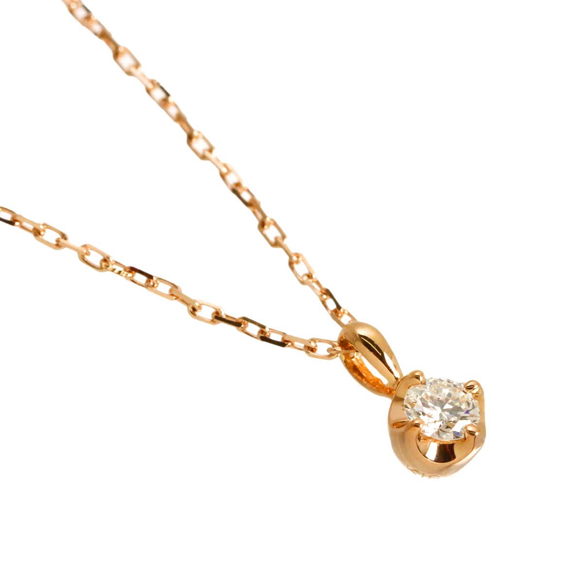 Diamond 0.05ct Necklace 18K PG 750