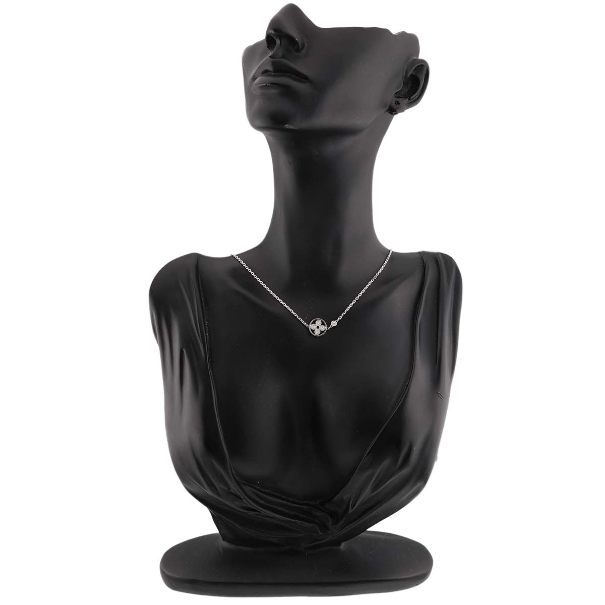 Blossom Diamond Necklace 18K WG 750