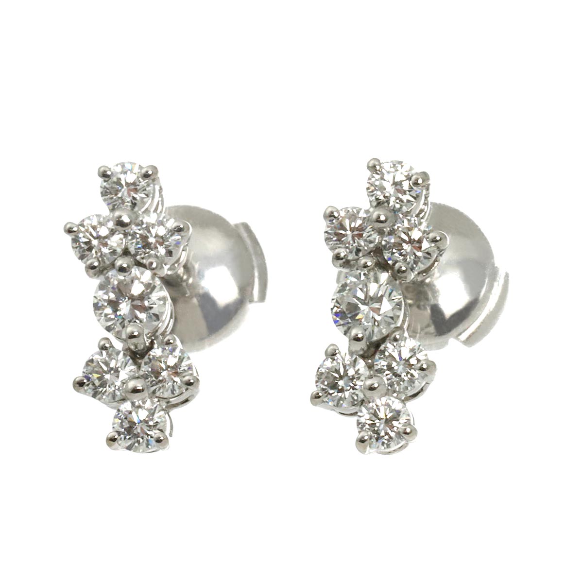 Aria Diamond Earrings Pierced Platinum