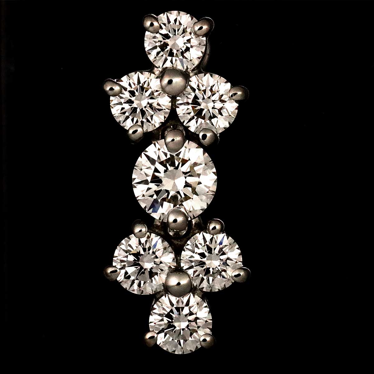 Aria Diamond Earrings Pierced Platinum