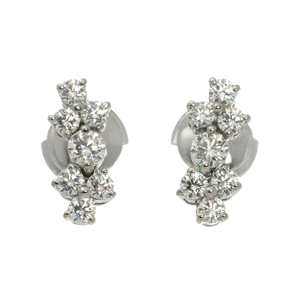 Aria Diamond Earrings Pierced Platinum