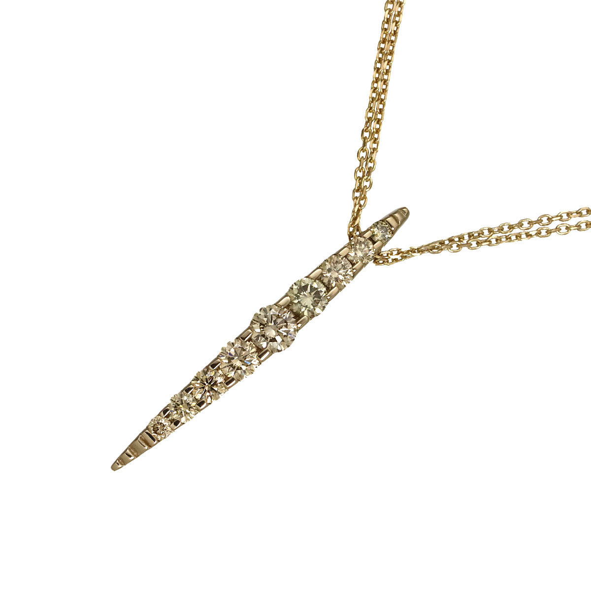Brown Diamond 1.00ct Necklace 18K Brown Gold 750