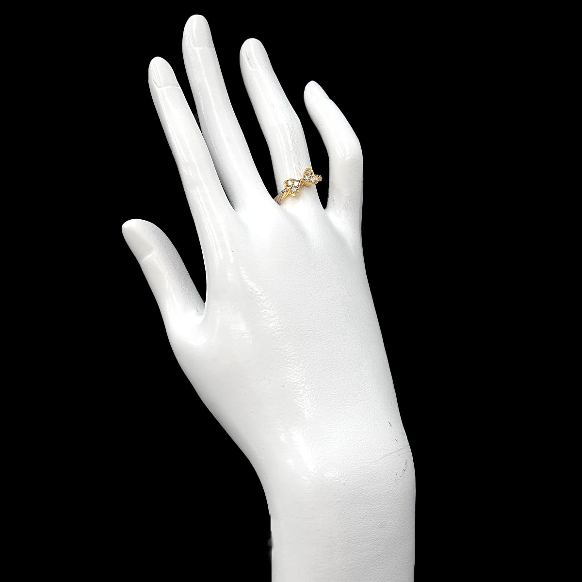 Diamond Ring 18K YG WG PG 750 3piece set size6(US)