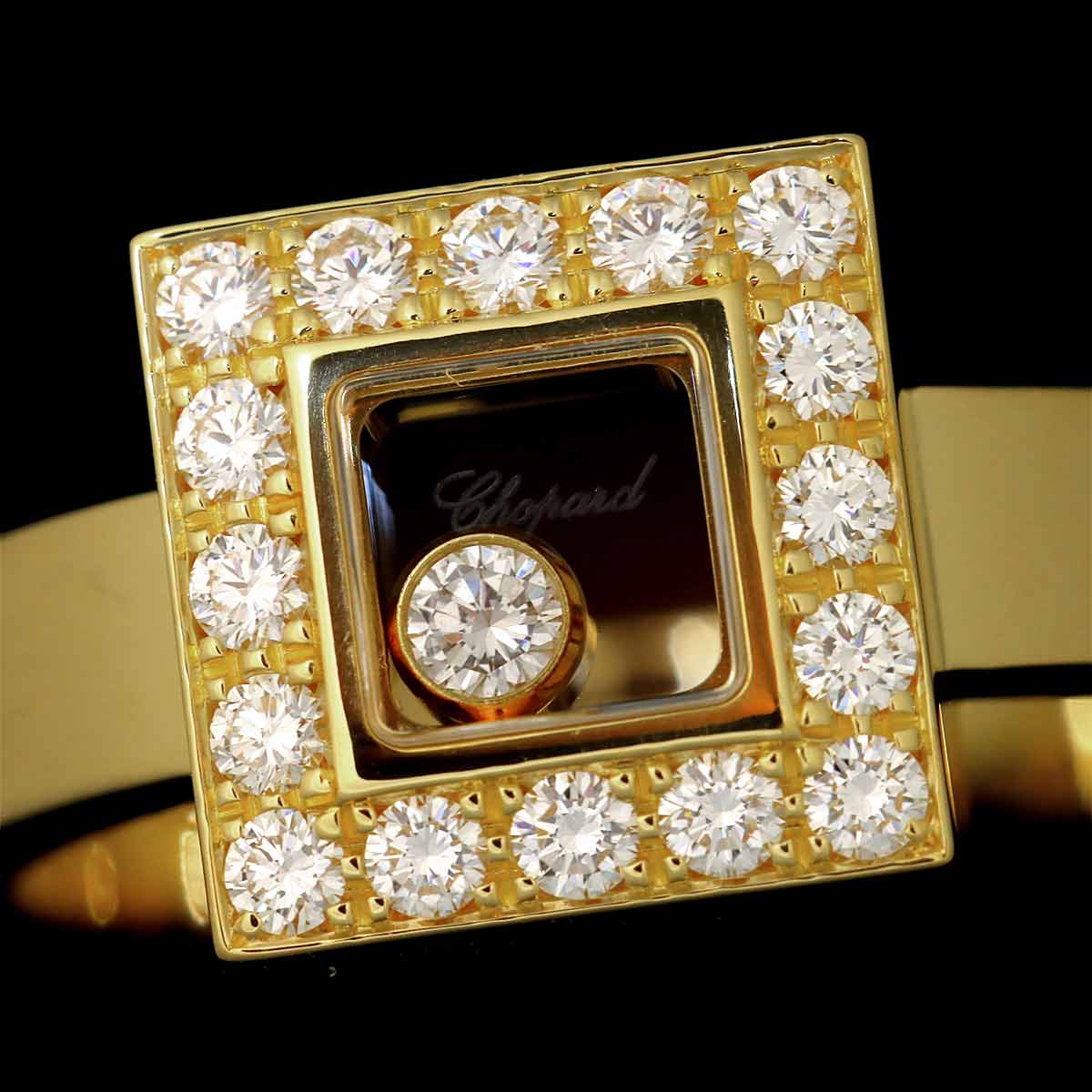 Happy Diamond Ring 18K YG 750 Size6.25-6.5(US)