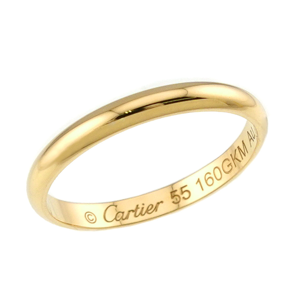 1895 Classic Band Ring 18K YG 750 size55 7.25(US)