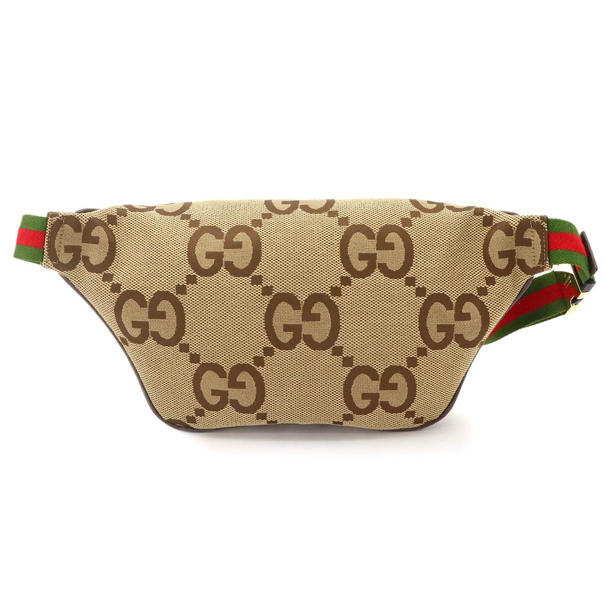 Jumbo GG Belt Bag Canvas Leather Brown Red Green 696031 Purse
