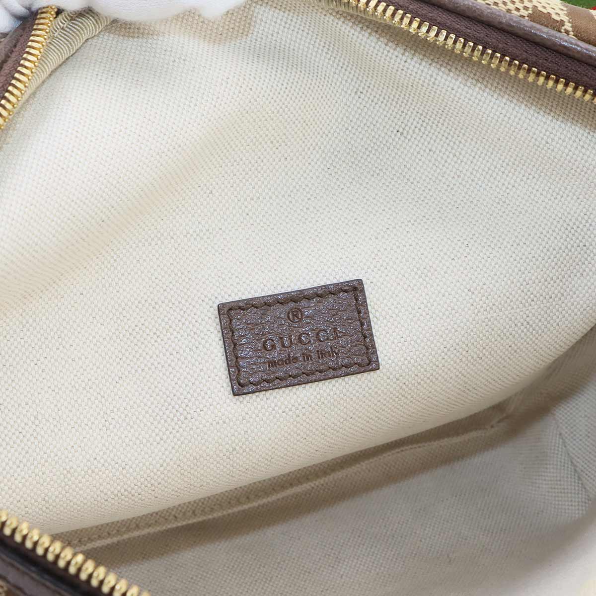 Jumbo GG Belt Bag Canvas Leather Brown Red Green 696031 Purse