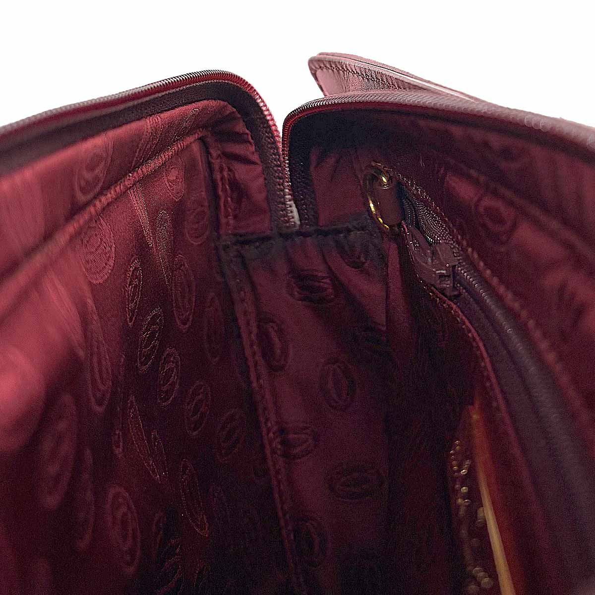 Must Line Clutch Bag Leather Bordeaux Purse