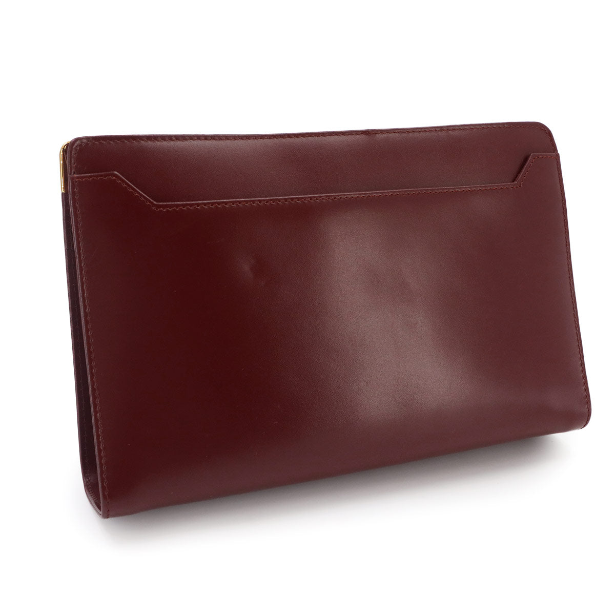 Must Line Clutch Bag Leather Bordeaux Purse