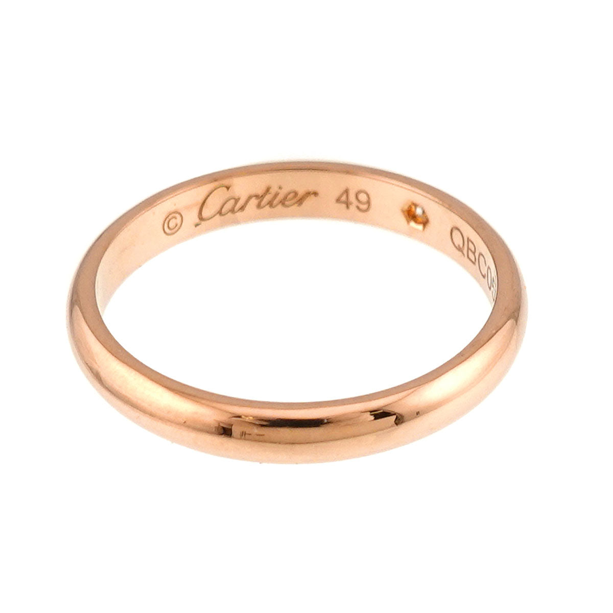 Classic Diamond 1P Ring 18K Pink Gold 750 Size49 4.75-5(US)