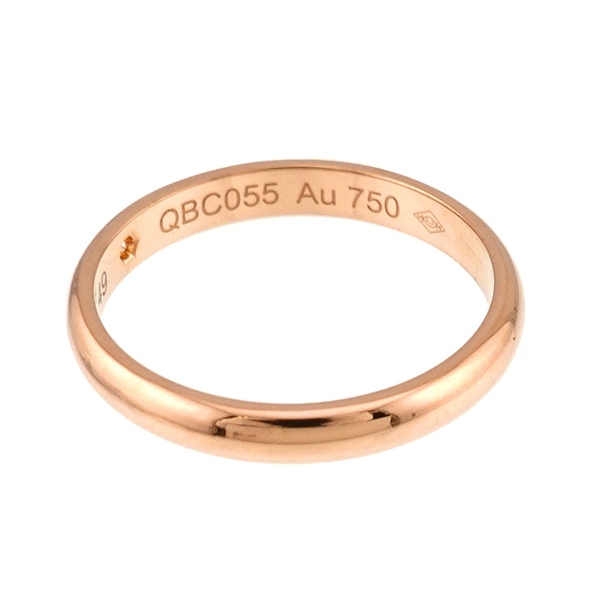 Classic Diamond 1P Ring 18K Pink Gold 750 Size49 4.75-5(US)