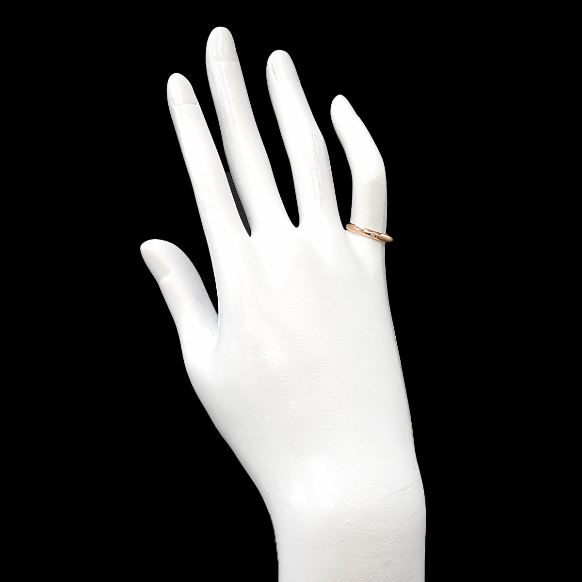 Classic Diamond 1P Ring 18K Pink Gold 750 Size49 4.75-5(US)