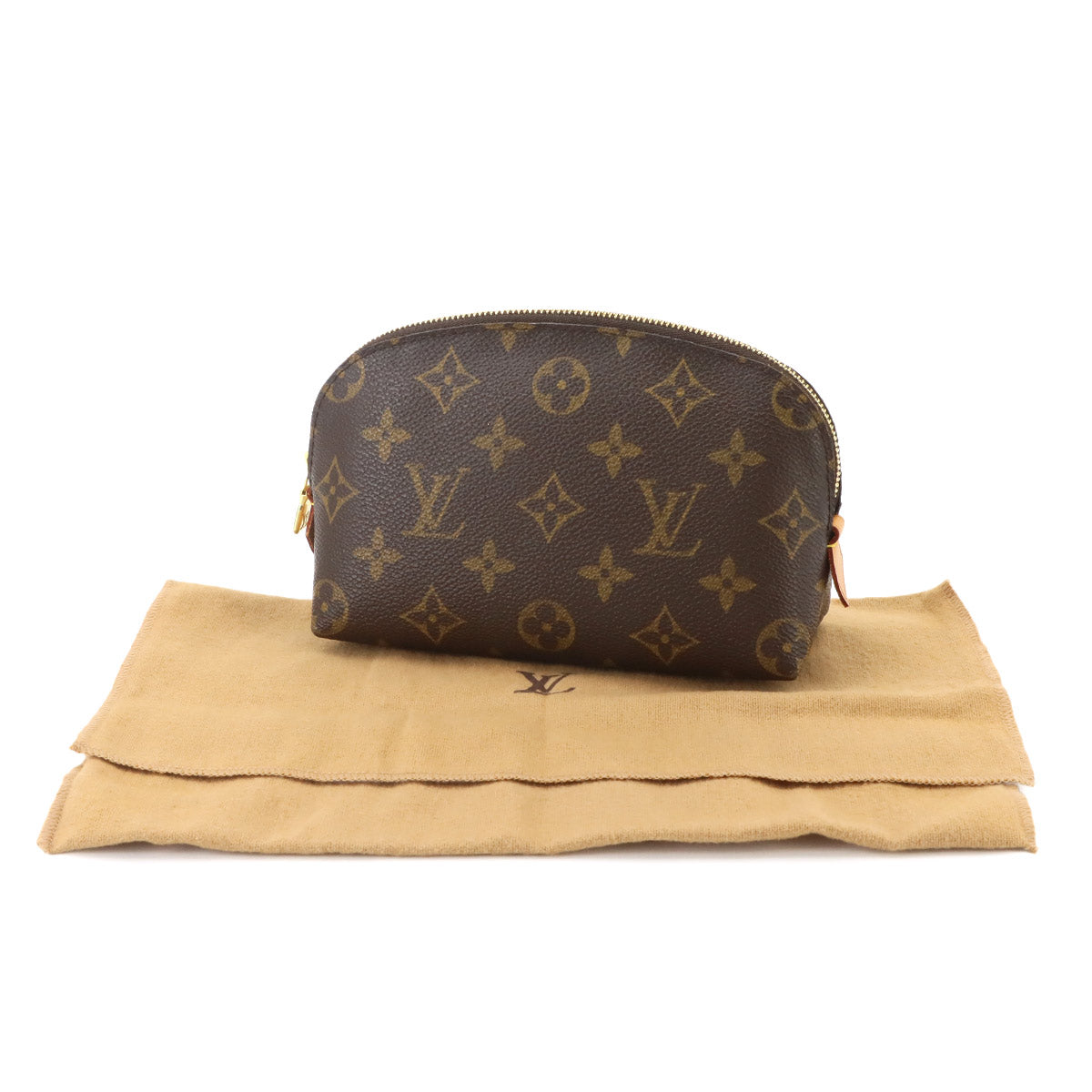 Monogram Pochette Cosmetic Pouch Brown M47515 Purse